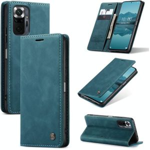For Xiaomi Redmi Note 10 Pro / Note 10 Pro Max CaseMe 013 Multifunctional Horizontal Flip Leather Case with Holder & Card Slot & Wallet(Blue)