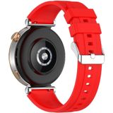 Voor Huawei Watch GT4 41 mm officiële stappenstijl zilveren gesp siliconen horlogeband