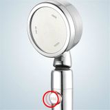 Nozzle Powerful Booster Rain Shower Set Household Bathroom Switch Rotatable Shower(Silver)