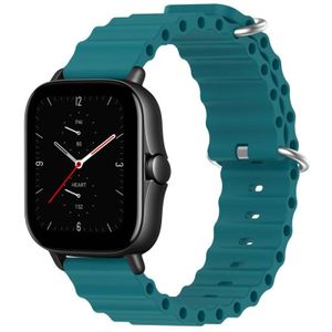 Voor Amazfit GTS 2E 20mm Ocean Style siliconen effen kleur horlogeband