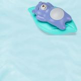 3 PCS badkamer spelen speelgoed baby baden water poppen op de ketting zwemmen beren en hagedissen voor kinderen (marineblauwe beer)