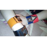 3pcs Punk Wide Leather Bracelets Bangles for Women Cuff Bracelet 1