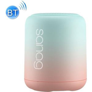 Sanag X6S Outdoor draagbare mini-gradiënt Bluetooth-luidspreker (groen roze)