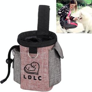 Pet Training Waist Bag Outdoor Multifunctional Snack Bag Pet Supplies(Light Pink)
