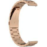 Voor Huawei Watch GT4 41 mm roestvrijstalen metalen horlogeband met drie kralen (rosé goud)