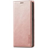 For Samsung Galaxy S20 FE LC.IMEEKE Strong Magnetism Ultra-thin Horizontal Flip Shockproof Matte TPU + PU Leather Case with Holder & Card Slots & Wallet(Rose Gold)
