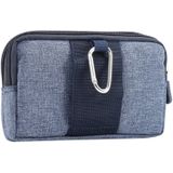 Sports Denim Universal Phone Bag Waist Bag for 5.5~6.3 inch Smartphones  Size: L (Blue)