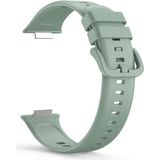 Voor Huawei Watch Fit 2 Solid Color Silicone Watch Band (Gray Green)