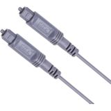 1.5m EMK OD2.2mm Digital Audio Optical Fiber Cable Plastic Speaker Balance Cable(Silver Grey)