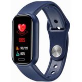 Y16 0.96inch Color Screen Smart Watch IP67 Waterproof Support Bluetooth Call/Heart Rate Monitoring/Blood Pressure Monitoring/Sleep Monitoring(Blue)