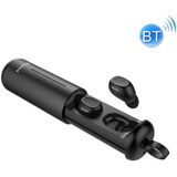 awei T55 Bluetooth V5.0 Ture Wireless Sports Headset with Portable Charging Case (Black)