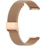 Milan metalen stalen gaas geïntegreerde gesp horlogeband voor Apple Watch Ultra 49 mm / serie 8 & 7 45 mm (rosé goud)