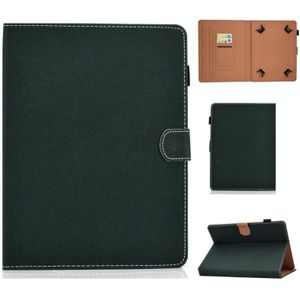 For 8 inch Solid Color Tablet PC Universal Magnetic Horizontal Flip Leather Case with Card Slots & Holder(Green)