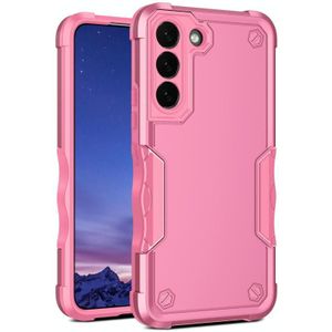 Voor Samsung Galaxy S22 5G Antislip Armor Phone Case (Pink)