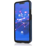 For Huawei Mate 20 Lite Solid Color PC + TPU Protective Case with Holder & Card Slots(Blue)