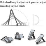 Oatsbasf 03040 Metal Mini Notebook Stand Aluminum Alloy Computer Cooling Folding Bracket(Silver)