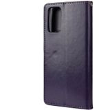 For Samsung Galaxy Note20 Ultra Butterfly Flower Embossing Horizontal Flip Leather Case with Holder & Card Slots & Wallet(Dark Purple)