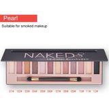 5673 cosmetische 12 kleuren parel rokerige Eye Shadow make-up palet met borstel set