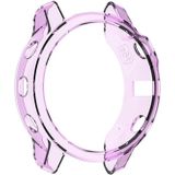 For Garmin Fenix 6S / 6S Pro Smart Watch Half Coverage TPU Protective Case(Transparent Purple)