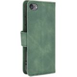 For iPod Touch 6 & 5 Solid Color Skin Feel Magnetic Buckle Horizontal Flip Calf Texture PU Leather Case with Holder & Card Slots & Wallet(Green)