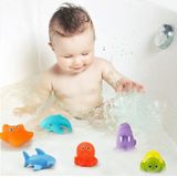12 stks / 2 sets Kinderen Waterplezier Spuiten Water Thermochromism Dieren Baby Bad Toys (Net Bag)
