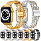Stalen horlogeband voor Apple Watch Series 7 41 mm / 6 & SE & 5 & 4 40 mm / 3 & 2 & 1 38 mm