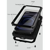LOVE MEI Metal Shockproof Waterproof Dustproof Protective Case For iPhone 12 mini(White)