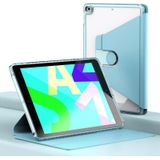 Voor iPad 10.2 2021 / 2020 / 2019 Clear 360 Rotation Stand Smart lederen tablethoes
