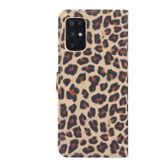 For Samsung Galaxy Note20 Leopard Pattern Horizontal Flip Leather Case with Holder & Card Slots(Yellow)