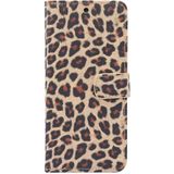 For Samsung Galaxy Note20 Leopard Pattern Horizontal Flip Leather Case with Holder & Card Slots(Yellow)