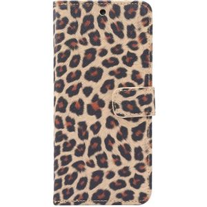 For Samsung Galaxy Note20 Leopard Pattern Horizontal Flip Leather Case with Holder & Card Slots(Yellow)