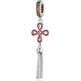 S925 Sterling zilveren Chinese knoop hanger diy armband ketting accessoires