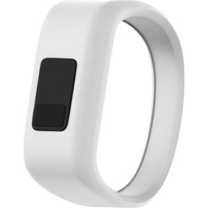 Silicone Sport Wrist Strap for Garmin Vivofit JR  Size: Large (White)