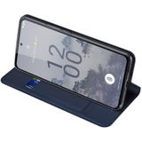 Voor Nokia X30 DUX DUCIS Skin Pro Series Horizontale Flip Phone Leather Case (Blauw)