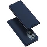 Voor Nokia X30 DUX DUCIS Skin Pro Series Horizontale Flip Phone Leather Case (Blauw)