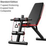 189-1 Standard Edition Household Folding Multifunctional Dumbbell Bench Sit-up Bench Weightlifting Bed with Pull Rope