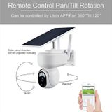 T24 1080P IP65 Waterproof Solar Smart PTZ Camera  Support Full-color Night Vision & Two-way Voice Intercom & AI Humanoid Detection Alarm  WiFi Version