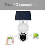 T24 1080P IP65 Waterproof Solar Smart PTZ Camera  Support Full-color Night Vision & Two-way Voice Intercom & AI Humanoid Detection Alarm  WiFi Version