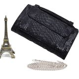 Genuine Leather Women Hand Bag Female Fashion Chain Shoulder Bag Luxury Designer Tote Messenger Bags(Black)