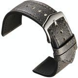 20mm Small Broken Texture Cowhide Strap Suitable For Huawei Watch(Black )