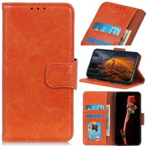 For Samsung Galaxy S30 Ultra / S21 Ultra Nappa Texture Horizontal Flip Leather Case with Holder & Card Slots & Wallet(Orange)