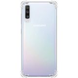 Voor Galaxy A70 vierhoek anti-drop ultradunne transparante TPU telefoon geval (transparant)