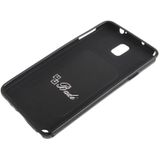 Cross Texture Leather + TPU Case with Credit Card Slots & Lanyard for Galaxy Note III / N9000 (Black)