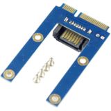 Mini PCI-E mSATA SSD to SATA 7 Pin MPCIe Extension Adapter Card (Blue)