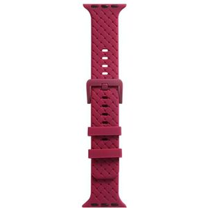 Gevlochten textuur Silicone Watch Band voor Apple Watch Series 7 41mm / 6 & SE & 5 & 4 40mm / 3 & 2 & 1 38 mm