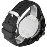 CAGARNY 6827 Fashionable Majestic  Student Quartz Sport Wrist Watch with Silicone Band for Men(Black Case White Window)