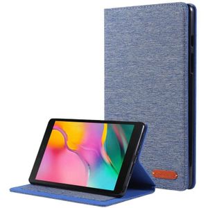 Voor Samsung Galaxy Tab A7 Lite 8.7 T220 / T225 Horizontale Flip TPU + Stof PU lederen beschermhoes met naamkaartclip