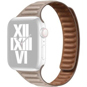 Afslanken Loop Magnetische vervanging horlogeband voor Apple Watch Series 7 45 mm / 6 & SE & 5 & 4 44mm / 3 & 2 & 1 42mm (Khaki)