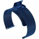 22mm Metal Mesh Wrist Strap Watch Band for Fossil Hybrid Smartwatch HR  Male Gen 4 Explorist HR  Male Sport (Dark Blue)