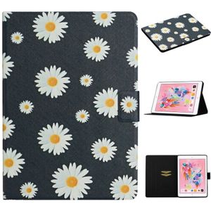 For iPad 10.2 Flower Pattern Horizontal Flip Leather Case with Card Slots & Holder(Small Daisies)